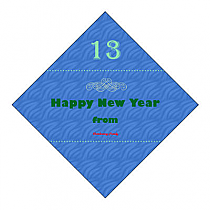 New Year Family Diamond Labels 2x2