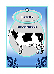 Cow Patch Small Rectangle Canning Favor Tag