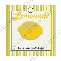 Happy 70's Yellow Square Food & Craft Hang Tag