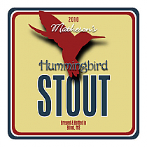 Hummingbird Navy Square Beer Coasters