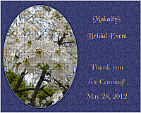 Old World Bridal Shower Large Puzzle Labels