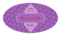 Blackberry Canning Hang Tag Small Oval 1.25x2.25