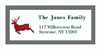 Reindeer Christmas Address Labels 2" x .875"