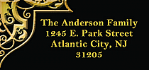 Renaissance Address Wedding Label