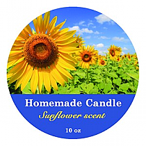 Photo with Text Big Candle Circle Labels