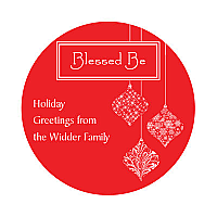 Deck The Halls Big Circle Label