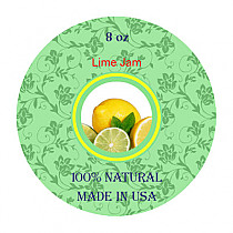 Lime Small Circle Canning Labels 1.5x1.5