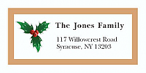 Christmas Mistletoe Christmas Address Labels 2" x .875" 