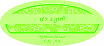 Precious Baby Big Oval Baby Labels