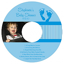 CD Baby Footprints Labels 4.625x4.625