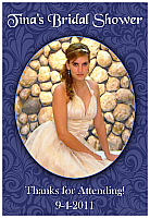 Old World Bridal Shower Rectangle Label