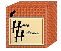 Blsck Cat Halloween Medium Box