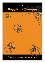 Spider Halloween Vertical Rectangle Favor Tag 1.875x2.75