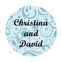 Serenity Circle Wedding label