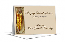 Happy Thanksgiving Note Card 5x3.5 