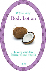 Refresh Vertical Oval Bath Body Label