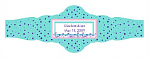 Polka Floral Wedding Fancy Cigar Band Labels