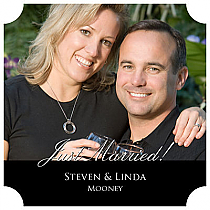 Name803 Wedding Photo Coasters With Text