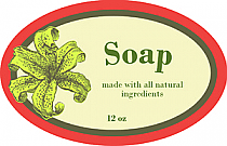 Energize Small Oval Bath Body Label