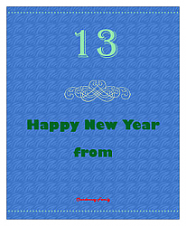 New Year Family Vertical Rectangle Labels 3.5x3.75