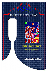 Happy Holidays New Year Rectangle Labels 2.25x3.5