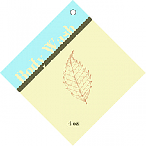 Restful Diamond Bath Body Favor Tags