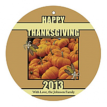 Corn Thanksgiving Circle Hang Tag 2X2