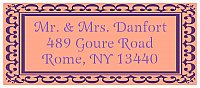 Monarch Designed Address Bridal Shower Labels