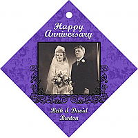 Diamond Iron Vine Wedding Favor Tag