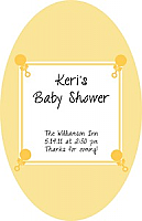 Childs Play Baby Vertical Oval Labels