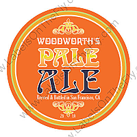 Cali Tangerine Circle Beer Coasters