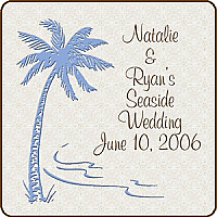 Tropicgetaway Square Wedding Coaster