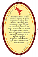 Humming Bird Oval2 Tropic Beer Labels