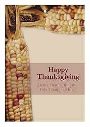 Just Corn Thanksgiving Rectangle Hang Tag 1.875x2.75