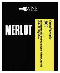 Bottom`s Up Vertical Big Rectangle Wine Label 3.25x4