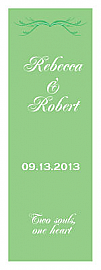 Honeymoon Waves Vertical Rectangle Wedding Labels