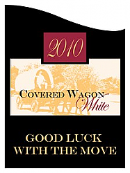 Covered Wagon Rectangle Wine Label 2.75x3.75