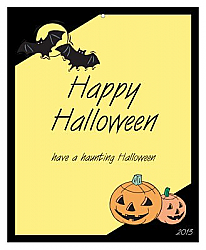 Corner Clipart Halloween Big Rectangle Favor Tag 3.25x4