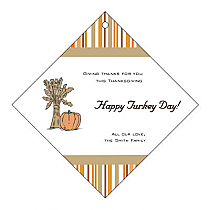 Stripes Thanksgiving Diamond HangTag 2x2