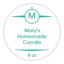 Basic Circle Candle Hang Tag