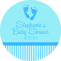 Footprints Baby Circle Baby Labels