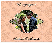 Damask Large Favor Wedding Puzzle