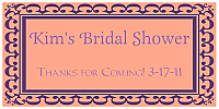 Monarch Horizontal Small Rectangle Bridal Shower Labels