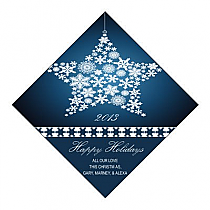 Diamond Large Star Christmas Labels