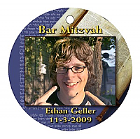 Torah Circle Bat Mitzvah Favor Tag