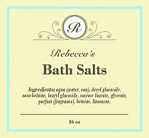 Tranquil Big Square Bath Body Labels