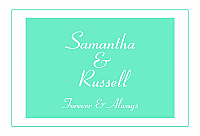 Classical Horizontal Small Rectangle Wedding Labels