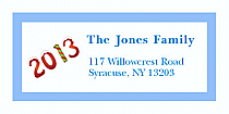 Twenty Thirteen Christmas Address Labels 2" x .875" 