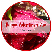 Photo Circle Valentine Coasters