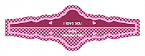 Valentines Day Hundred Hearts Fancy Cigar Band Labels